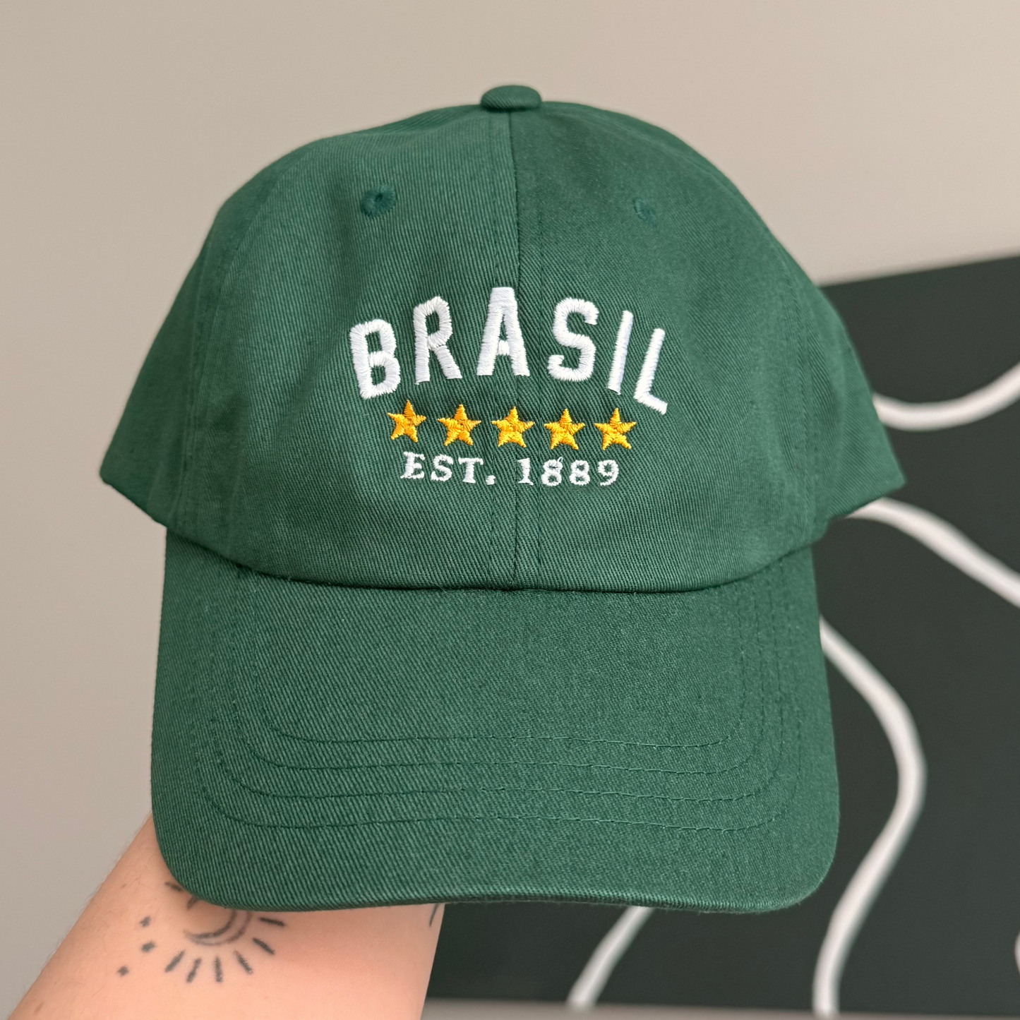 Brasil Embroidered Heritage Cap – Est. 1889