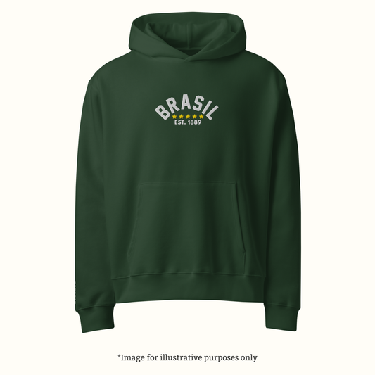 Brasil Heritage Premium Hoodie – Forest Green
