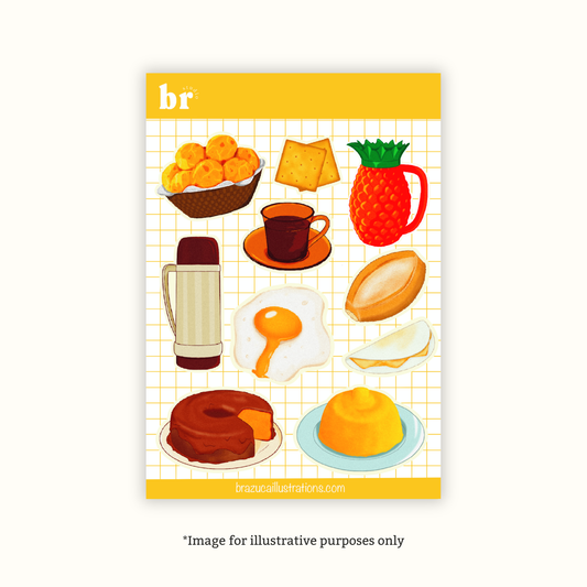 Brazilian Breakfast Sticker Sheet