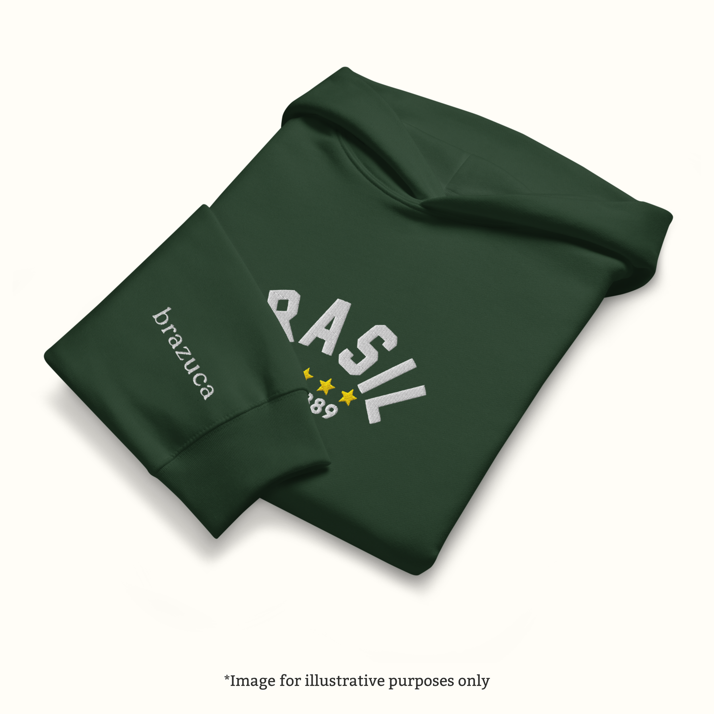 Brasil Heritage Premium Hoodie – Forest Green